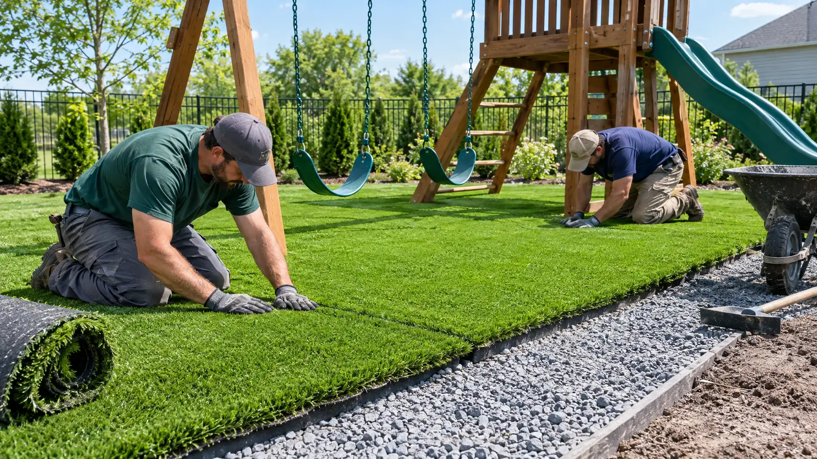 Artificial Turf for Playgrounds by Swing Set Galaxy