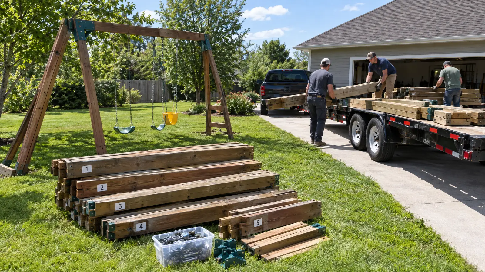 Swing Set Relocation and Moving