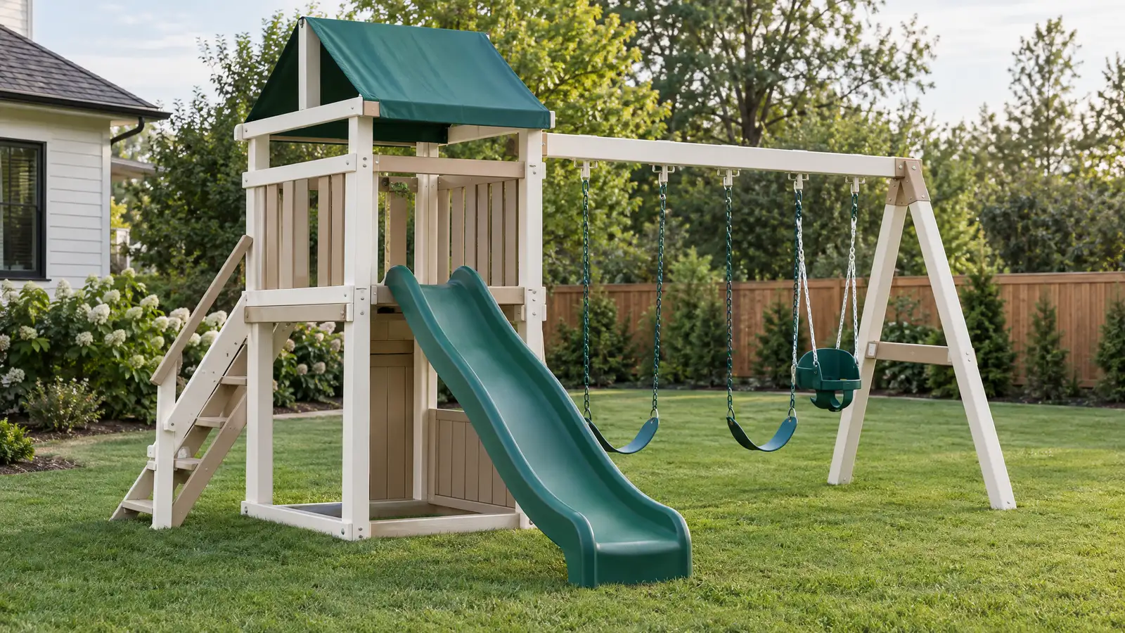 Vinyl Swing Sets and Low-Maintenance Playsets